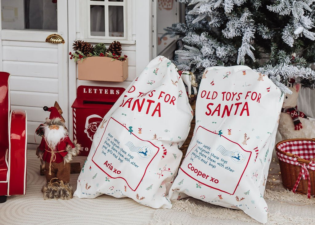 Personalised Santa Sack | Old Toys Giving Bag for Kids - Petite Maison Play