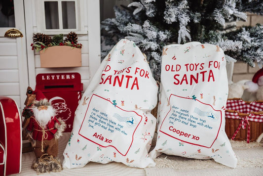 🎁 Personalised Santa Sack | Old Toys Giving Bag for Kids (100% off) - Petite Maison Play