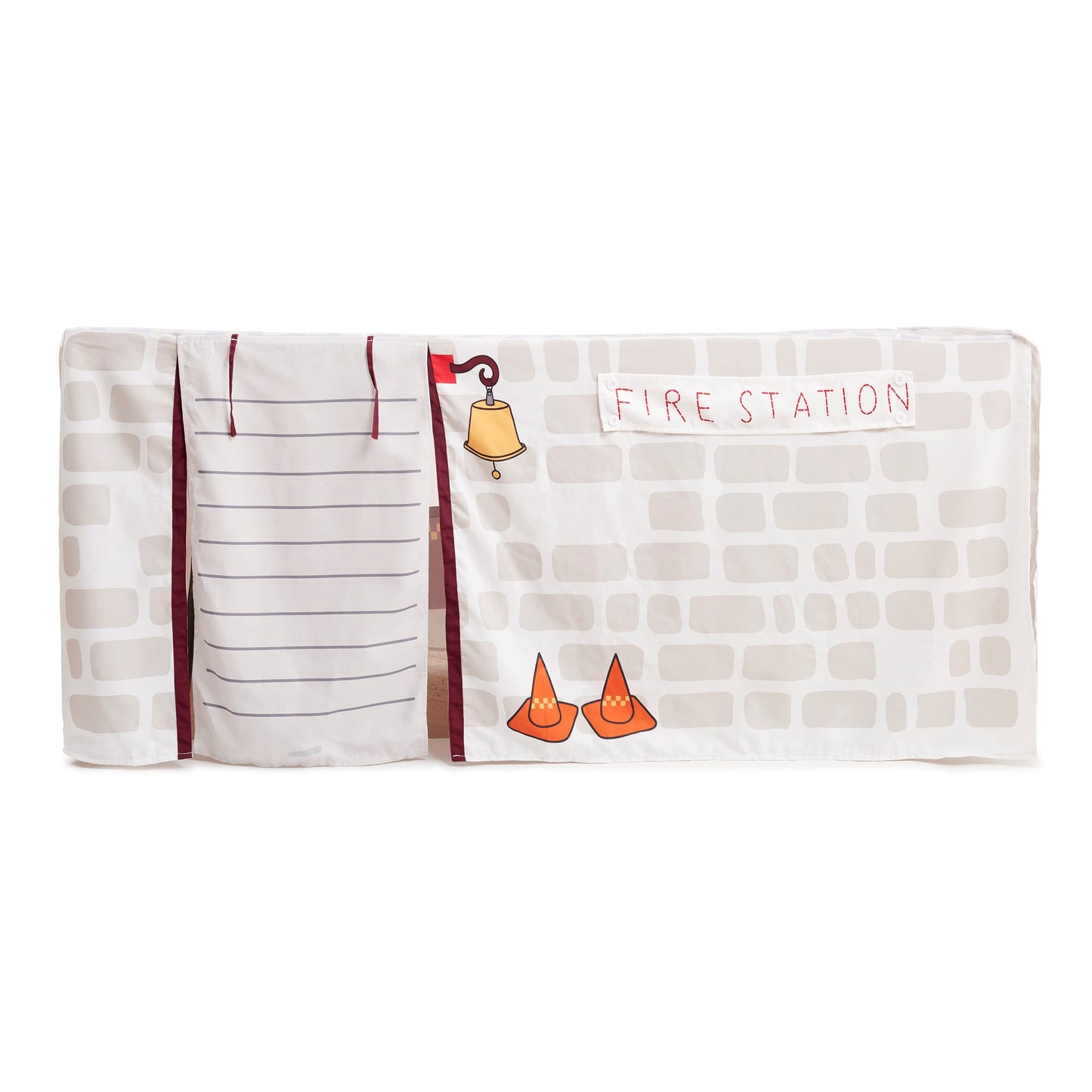 Image of Petite Maison Play Fire truck and station Table Tent Cubby